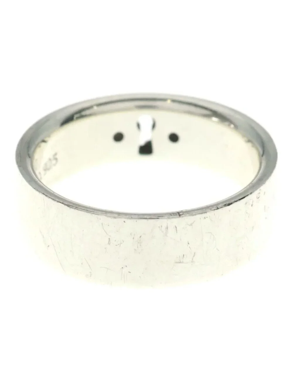 Tiffany & Co New York Clock Keyhole Ring Silver